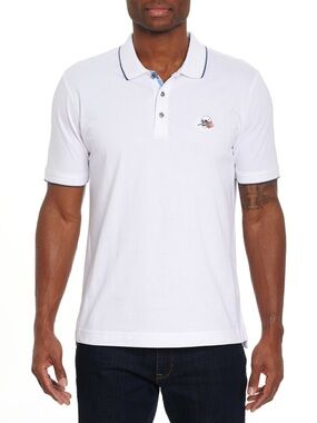 Robert Graham White Polo with Black Trim